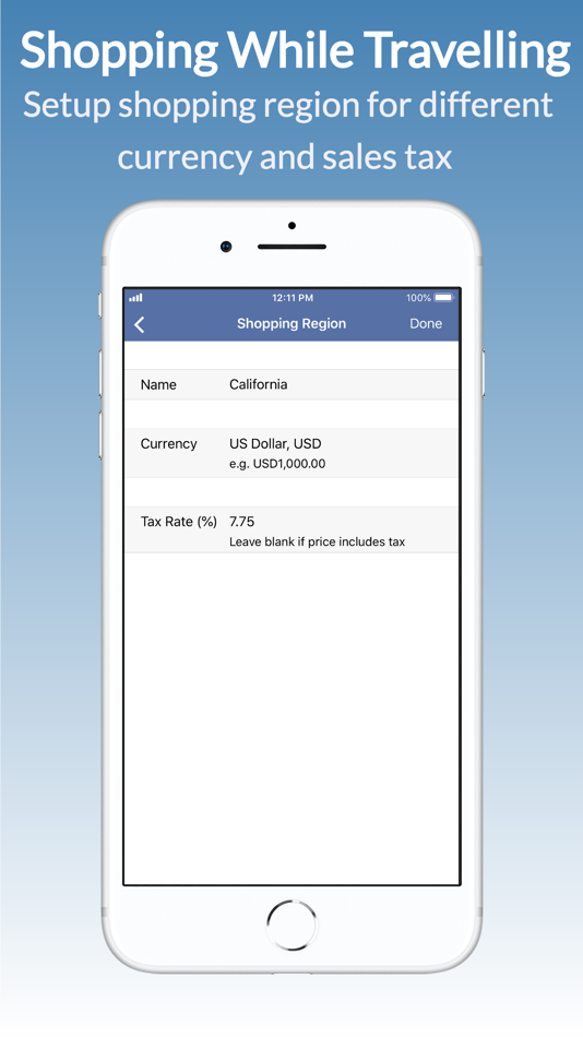 #4. Simple Shopping Calculator (iOS) By: Zillion Software