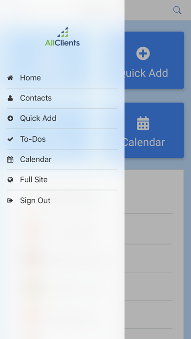 AllClients iPhone screenshot 1 - Business app