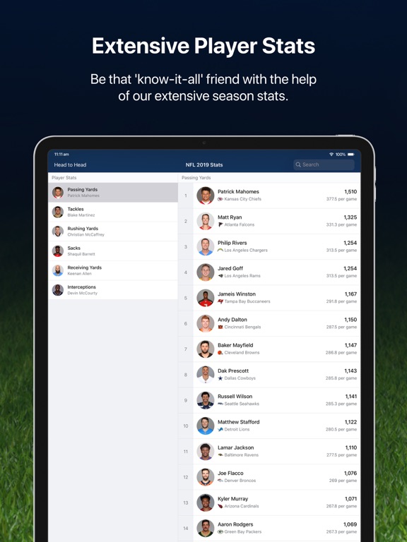 Screenshot #6 pour NFL Live for iPad: Live scores