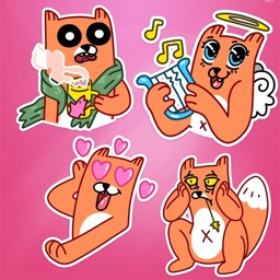 Cute Fox Stickers HD