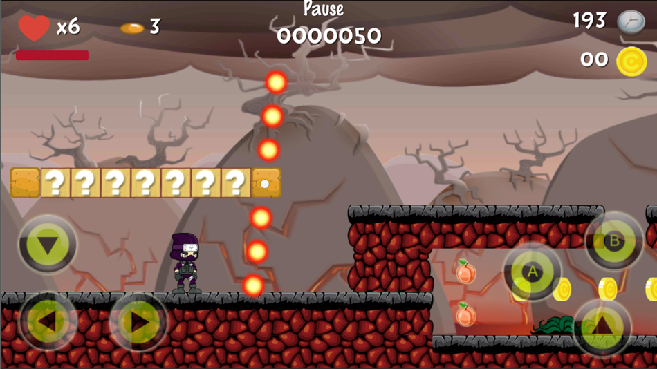 #4. Super Ninja World Run (iOS) Bởi: Pix Arts