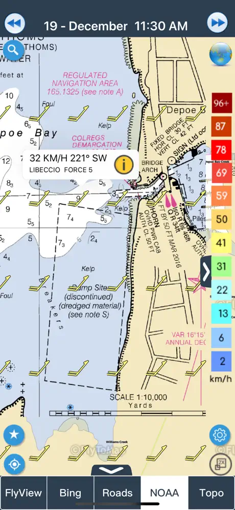 Wind forecast for Windgurus