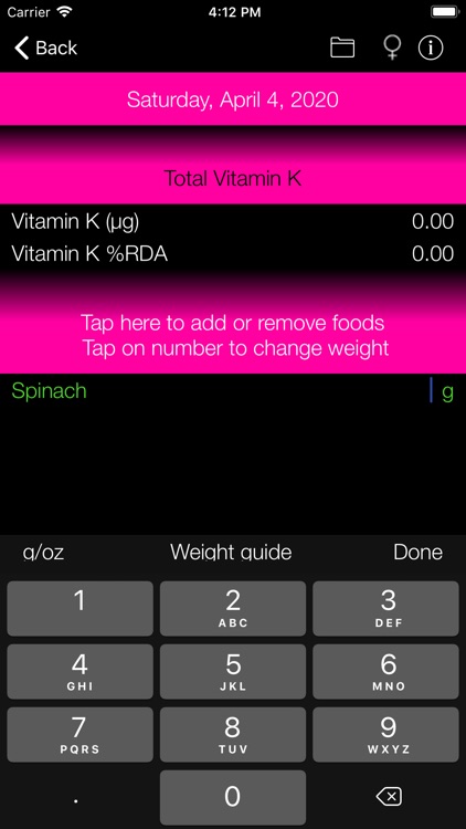 Vitamin K Counter & Tracker screenshot-4