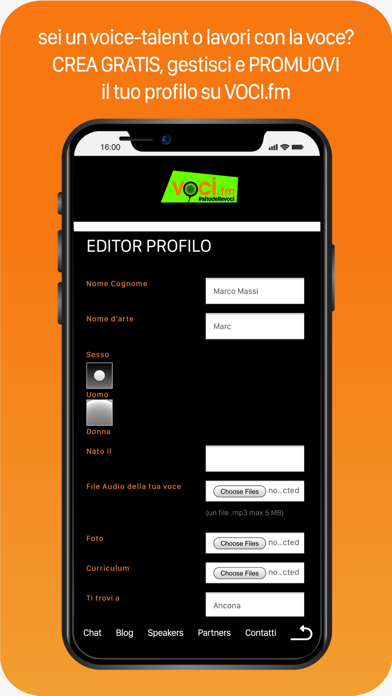 VOCI.fm Screenshot