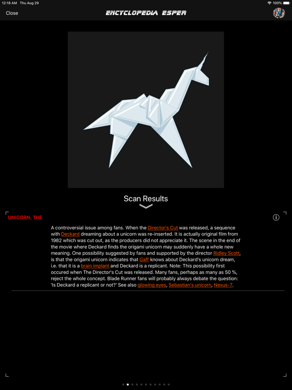 Screenshot #4 pour Fan Guide to Blade Runner