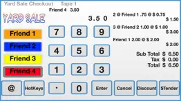 yard sale checkout register iphone screenshot 2