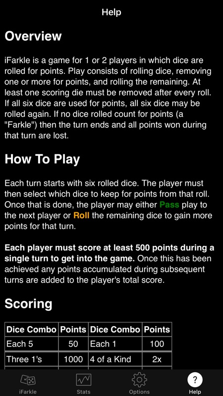 iFarkle (Ad Supported) screenshot 3