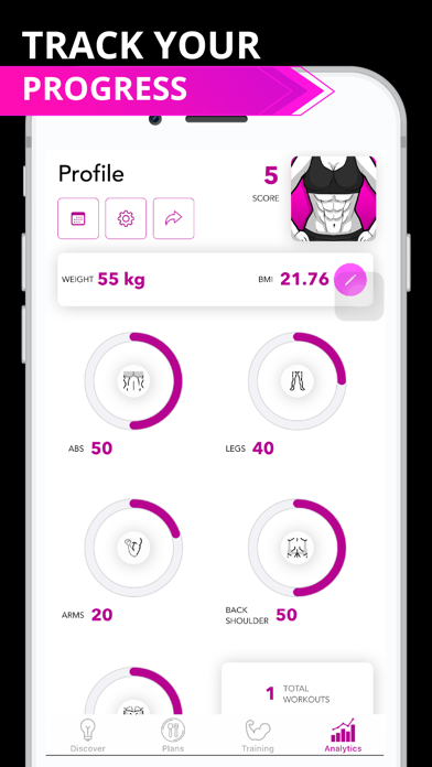Abs & Six Pack Exercise Daily iPhone screenshot 6 - Health & Fitness app