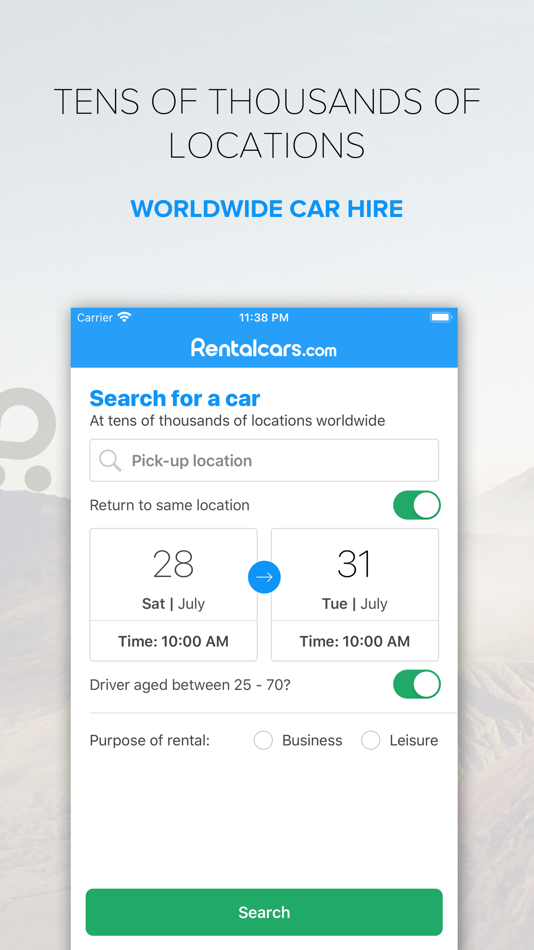 Rentalcars.com Car rental App - 2024.4.1 - (iOS)