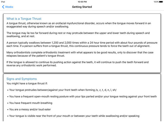 Screenshot #5 pour Tongue Thrust Therapy