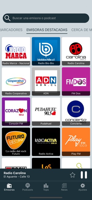 Radios de Chile: Radio FM y AM on the App Store