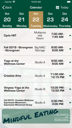 William & Mary Wellness screenshot 3