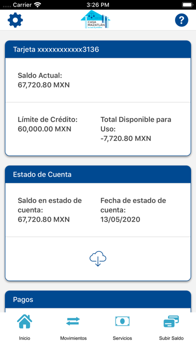 Casa Mazatlán Tarjeta Screenshot