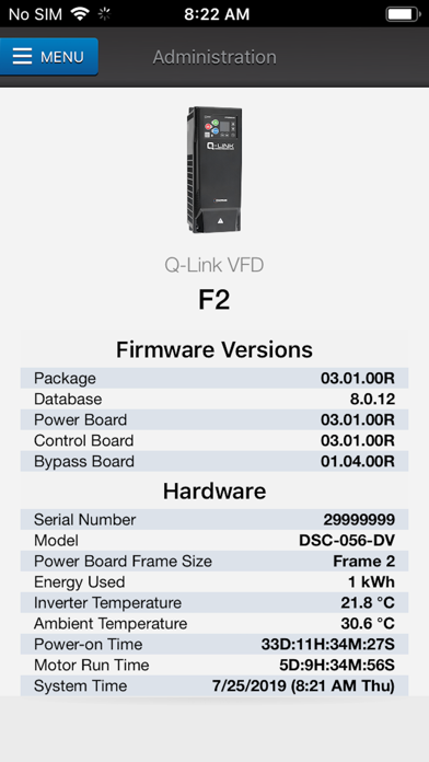 Screenshot #3 pour Q-Link VFD Companion App