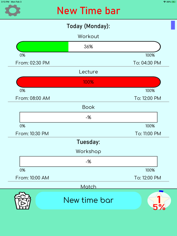 Screenshot #4 pour New Time bar