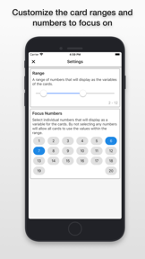 mathCards ÷ x + - screenshot