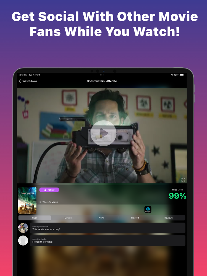 Movies Now Stream In Theater