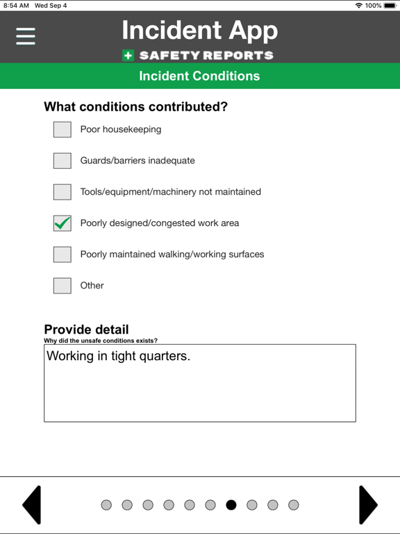Safety Incident Reports | SR iPad screenshot 5 - Business app