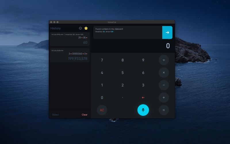 Screenshot #3 pour Voice Calculator
