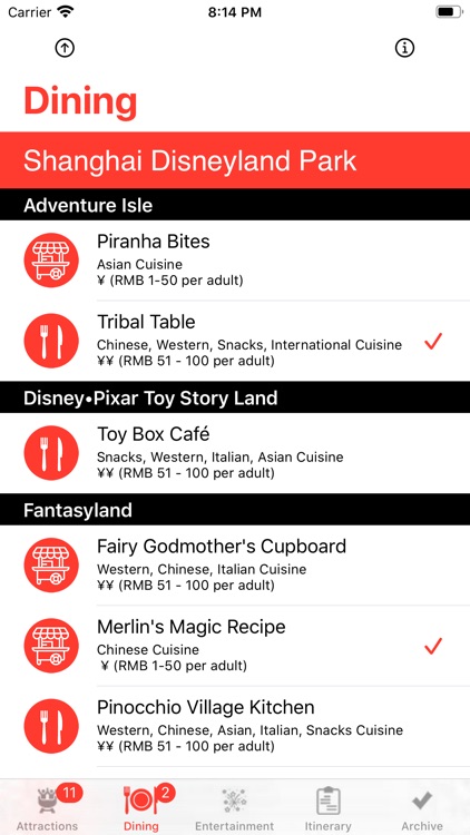 Theme Park Checklist: Shanghai screenshot-1