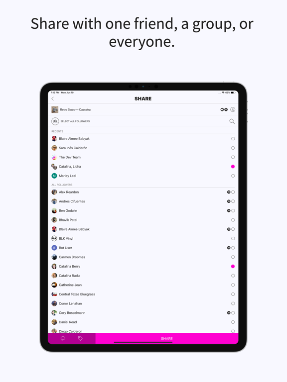 musx: send + receive songs iPad screenshot 4 - Music app