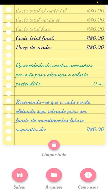 Calculadora de preços de venda screenshot-4