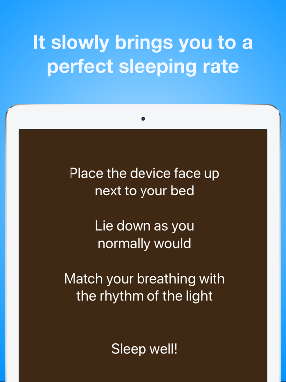 Sleep Well! Breathing Exercise iPad screenshot 3 - Health & Fitness app