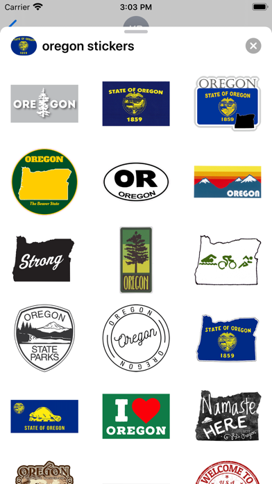 Oregon emojis - USA stickers Screenshot