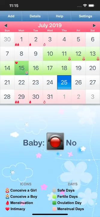 Fertility & Period Tracker: Screenshot 3 von 5