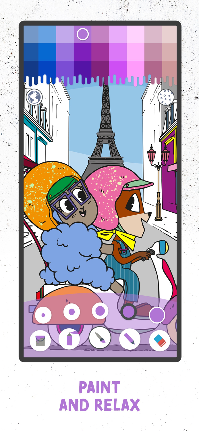 Coloring Fun with Fox and Sheep