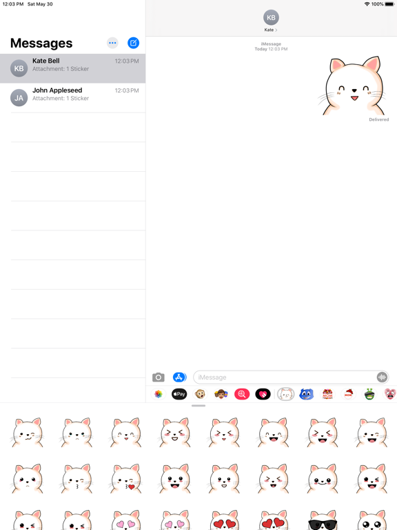 Screenshot #4 pour Cat Emoji & Stickers - Kawaii