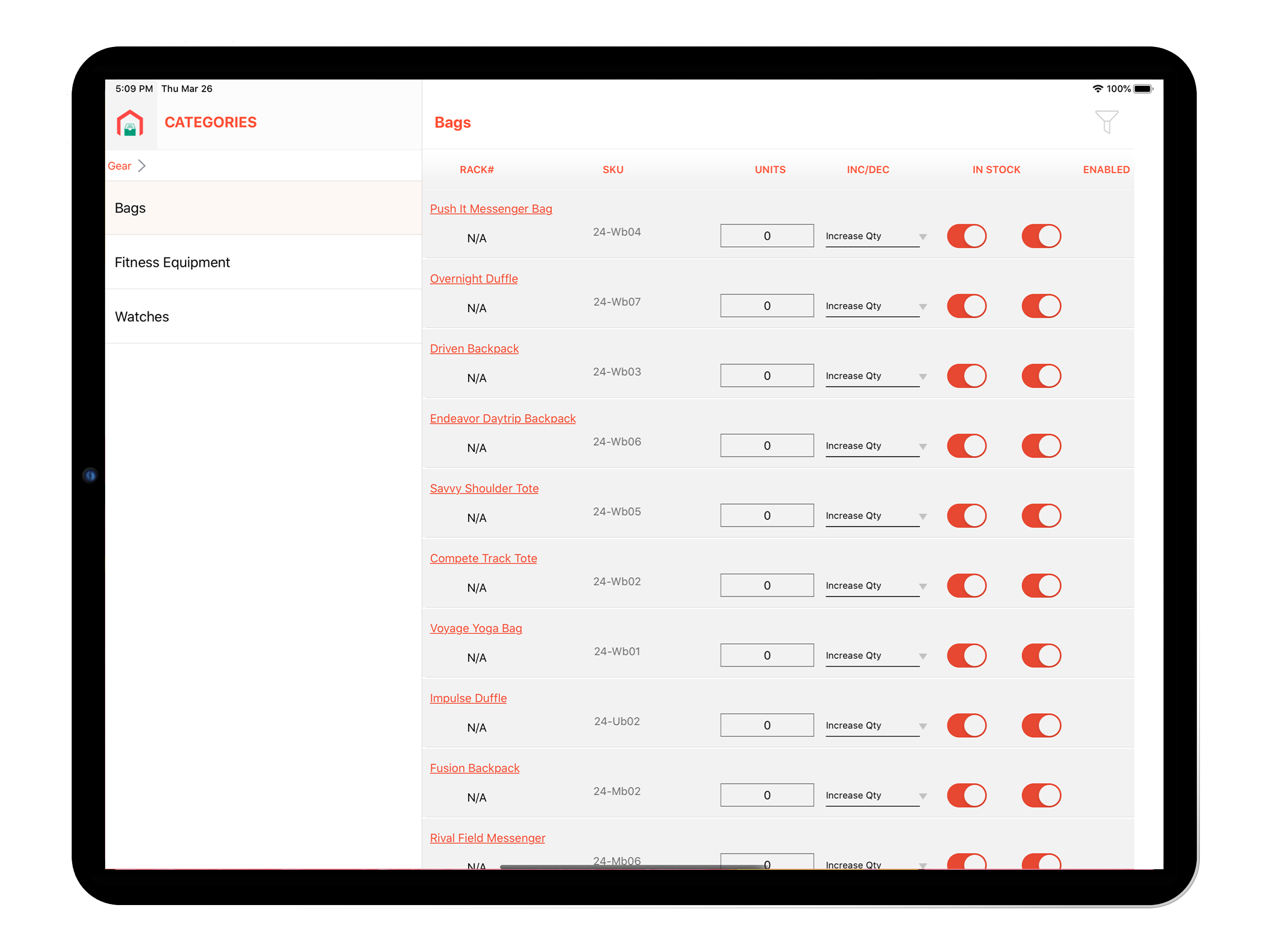 MageMob Inventory