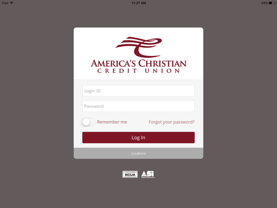 America's Christian CU iPad screenshot 1 - Finance app