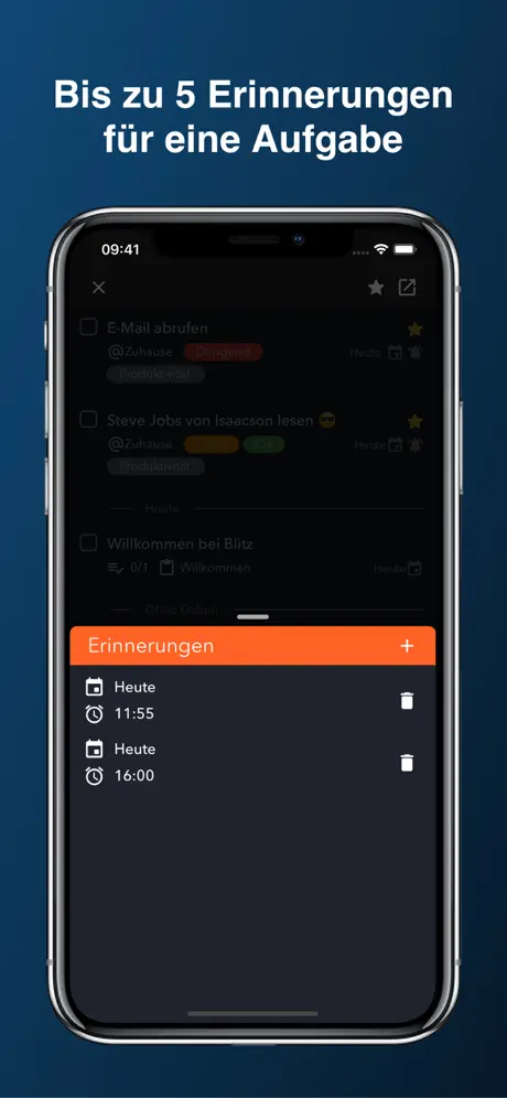 Blitz.do: To Do List, Aufgaben