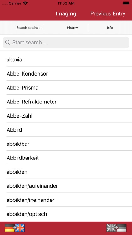 Dictionary of Imaging DE-EN