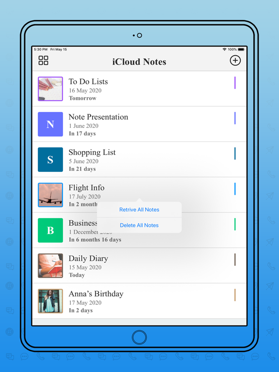 Notebook - Notes and Diary iPad screenshot