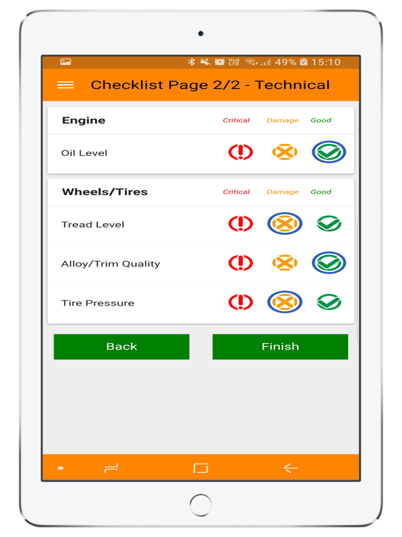 Screenshot #6 pour Motrak Checklist