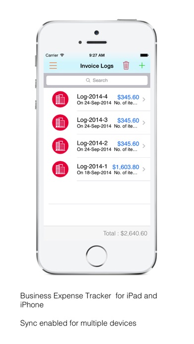Screenshot #1 pour Business Expense Tracker