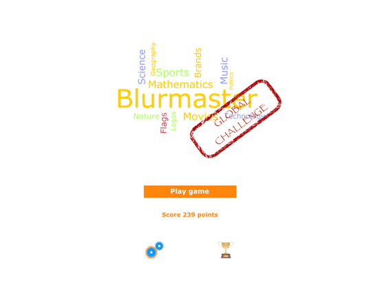 Screenshot #4 pour Blurmaster 2 - Trivia quiz