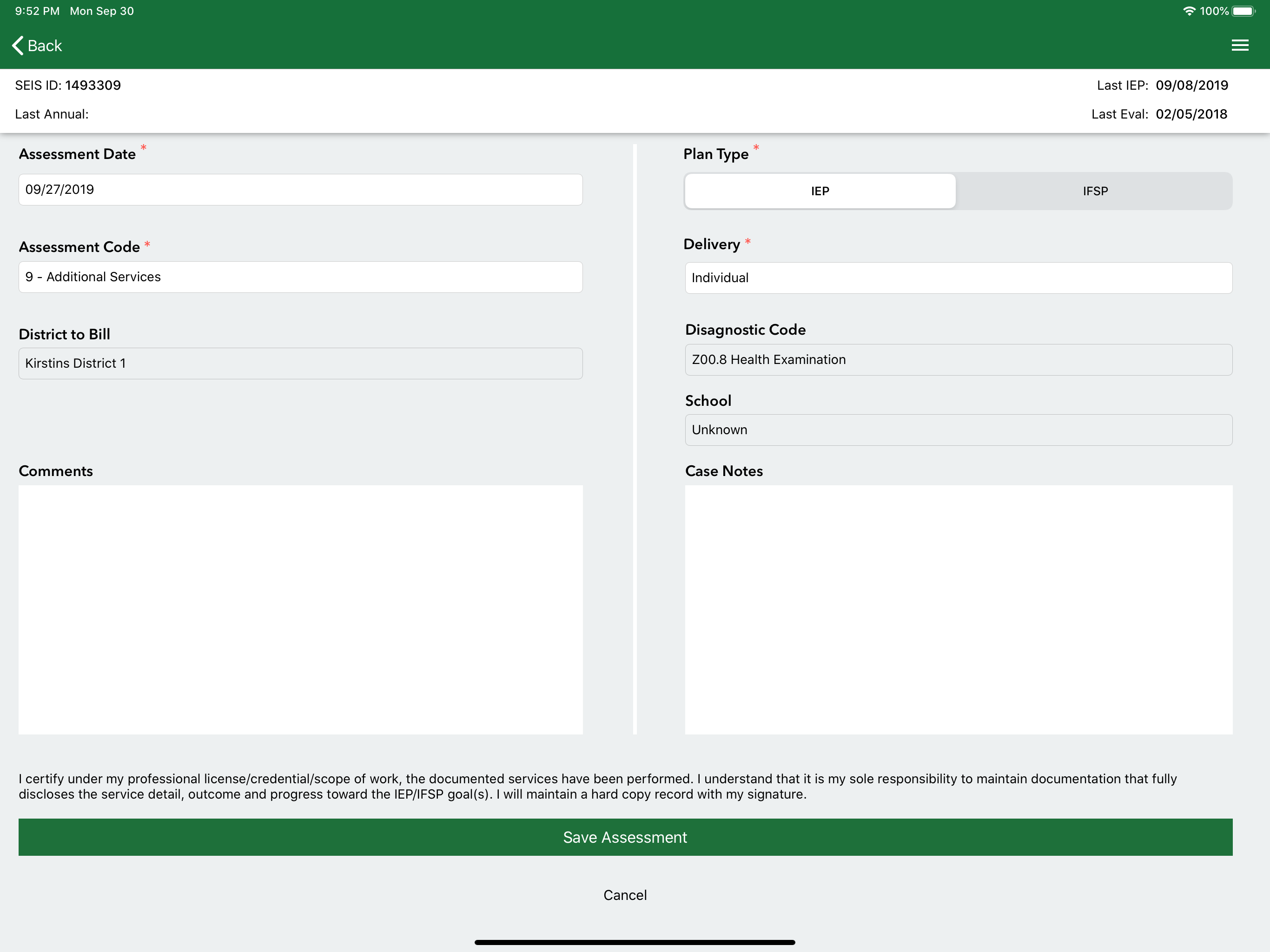 SEIS Tracker