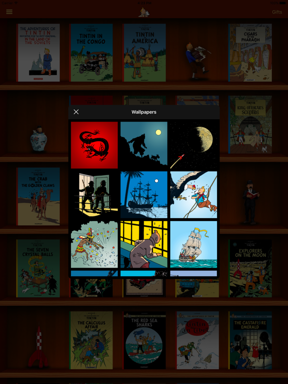 The Adventures of Tintin iPad screenshot 6 - Book app