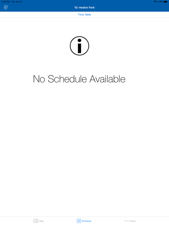 MITSBus iPad screenshot