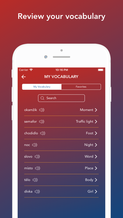 Tobo: Learn Czech Vocabulary Screenshot