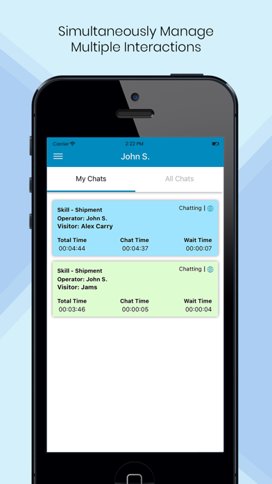ICE Live Chat iPhone screenshot 2 - Business app
