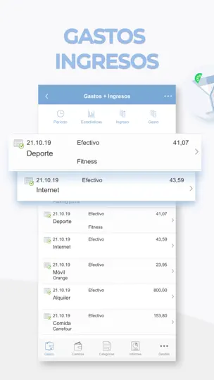 Captura de pantalla de Gastos Y Ingresos en iPhone 1