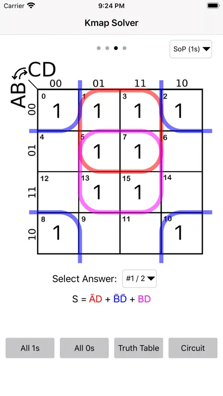 Kmap Solver screenshot 1 of 4