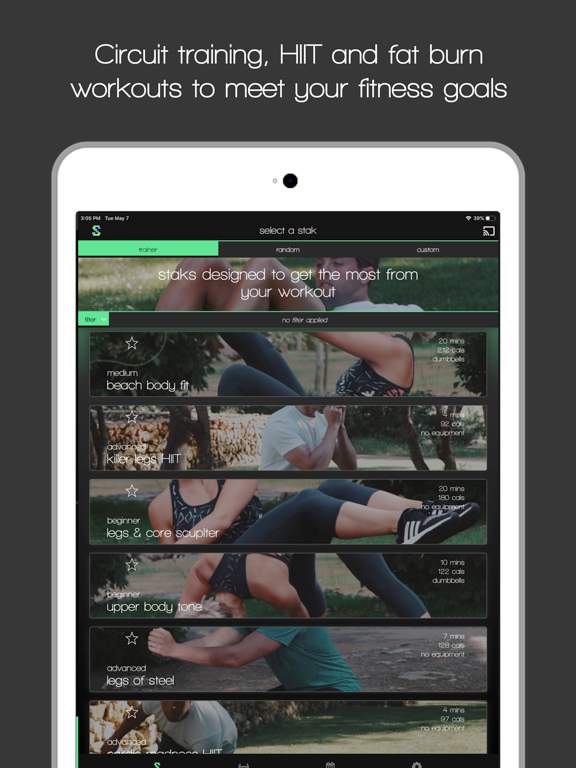 Stak Fit - Fitness & Workout iPad screenshot 2 - Health & Fitness app