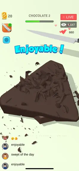 Game screenshot Chocolate Cutting Art mod apk