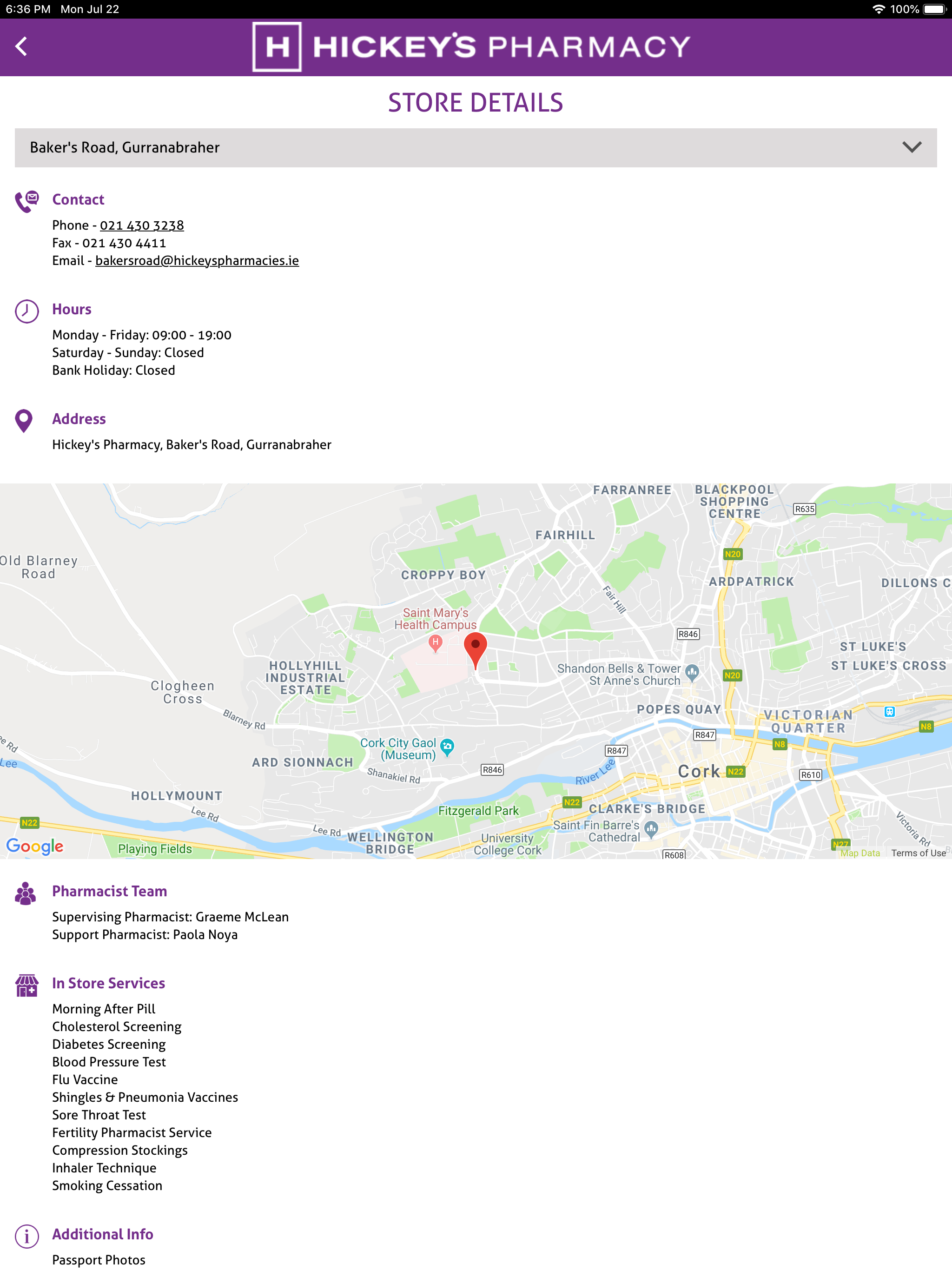 Hickey’s Pharmacy App