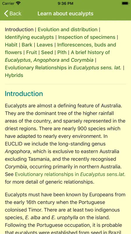 EUCLID Eucalypts of Australia screenshot 3 of 7